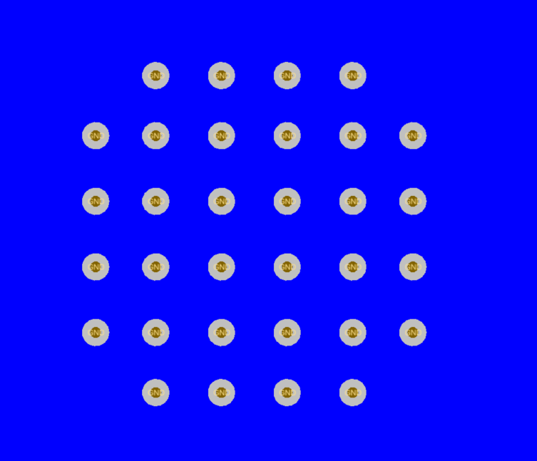 LMK5C33414AS1 LMK5C33414AS1 的 PCB 布局示例，底層