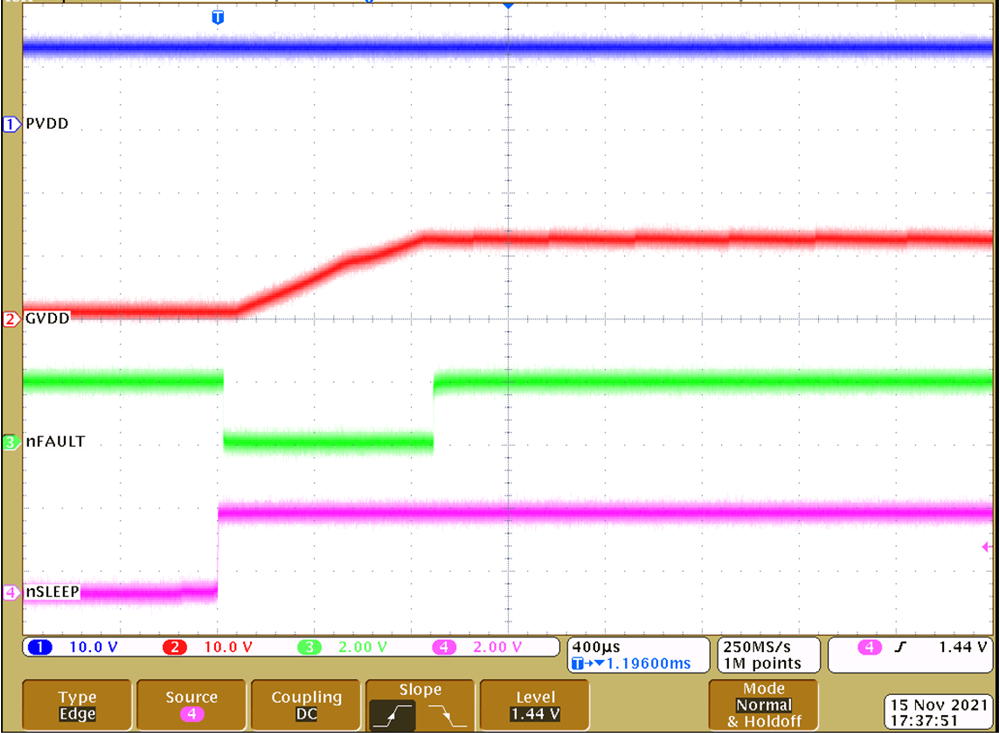 DRV8329-Q1 通過(guò) nSLEEP 實(shí)現(xiàn)器件上電