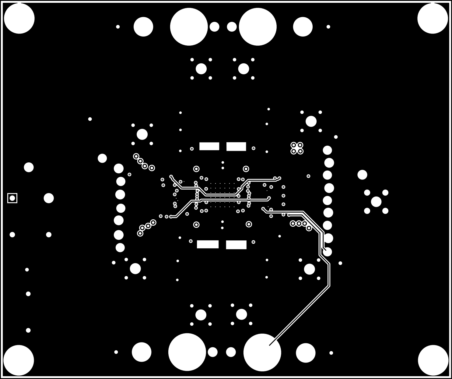TPS7H4104-SEP TPS7H4102-SEP PCB 布局示例（內(nèi)層） 3