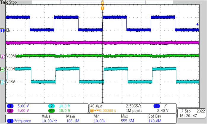 TPSI3050M 三線模式，fEN = 10kHz，TPSI3050M