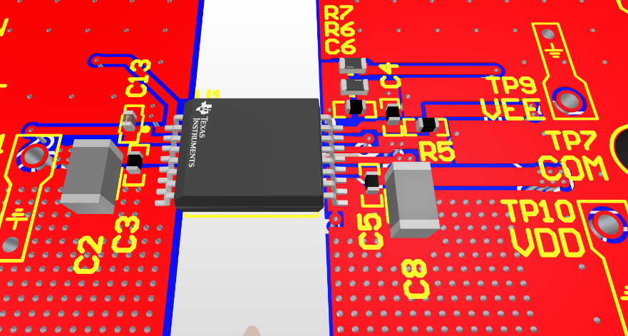 UCC34141-Q1 頂面，元件放置和布線