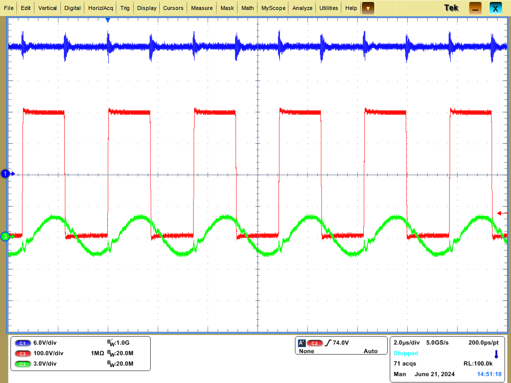 LMG2656 VIN = 400VDC