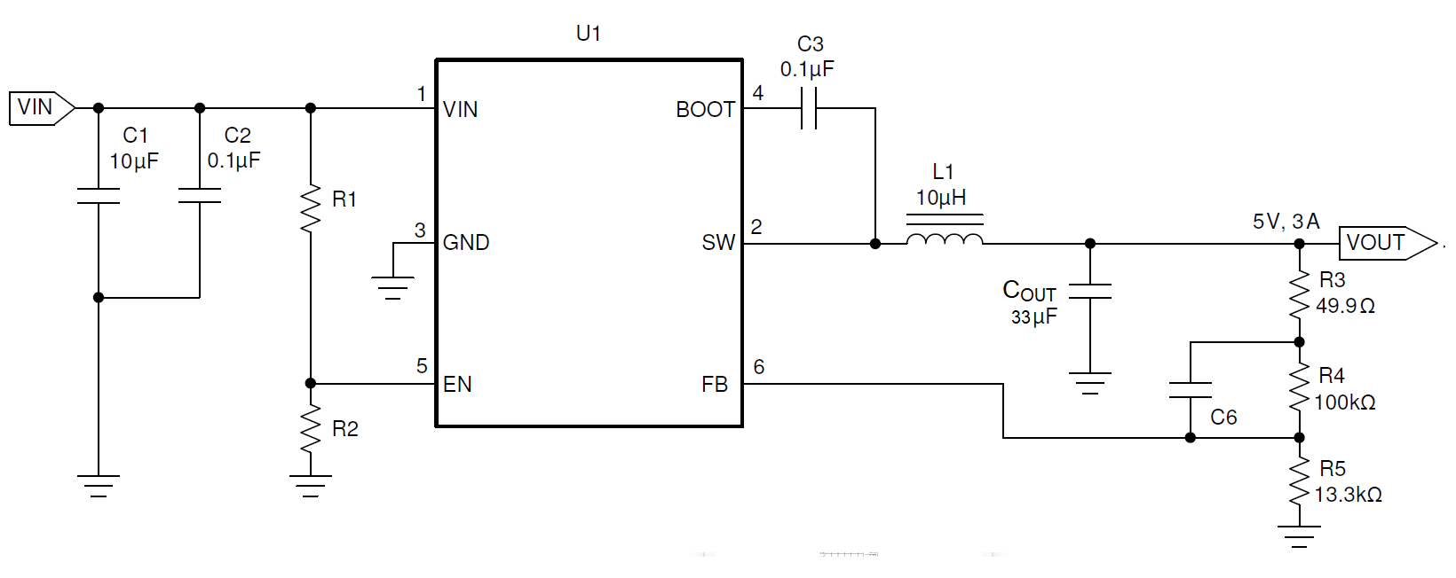 TPS543021 5V、3A 參考設(shè)計(jì)