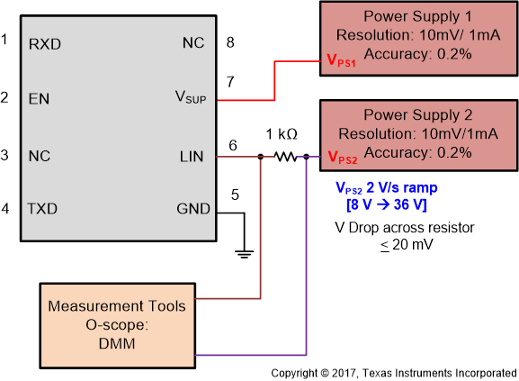 TLIN4029A-Q1 IBUS_PAS_rec 的測試電路，參數(shù) 14