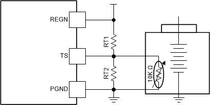 BQ25692-Q1 TS 電阻器網(wǎng)絡(luò)
