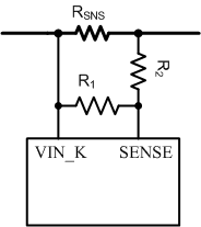 LM5066H SENSE 電阻分壓器