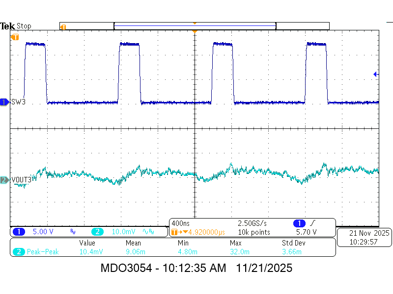 TPSM8F7420 TPSM8F7620 VOUT3 穩(wěn)態(tài)紋波 TPSM8F7420 TPSM8F7620 VOUT3 穩(wěn)態(tài)紋波