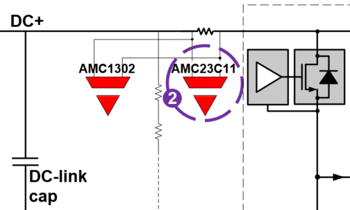  DC+ 過流檢測。