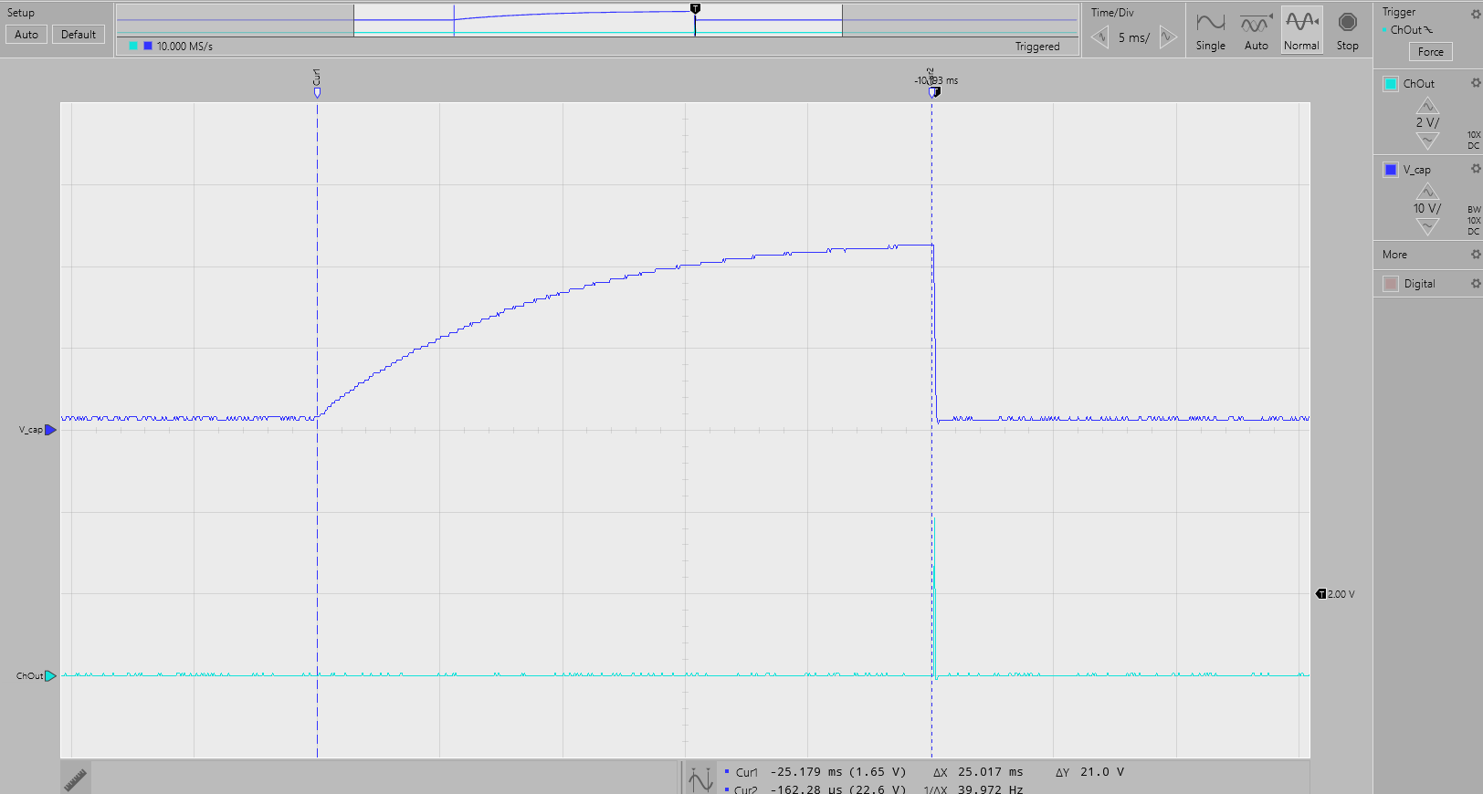 TIDA-01509 組斷線檢測，Rpullup = 800kΩ/通道 - V_cap (2)，BrWi (1)