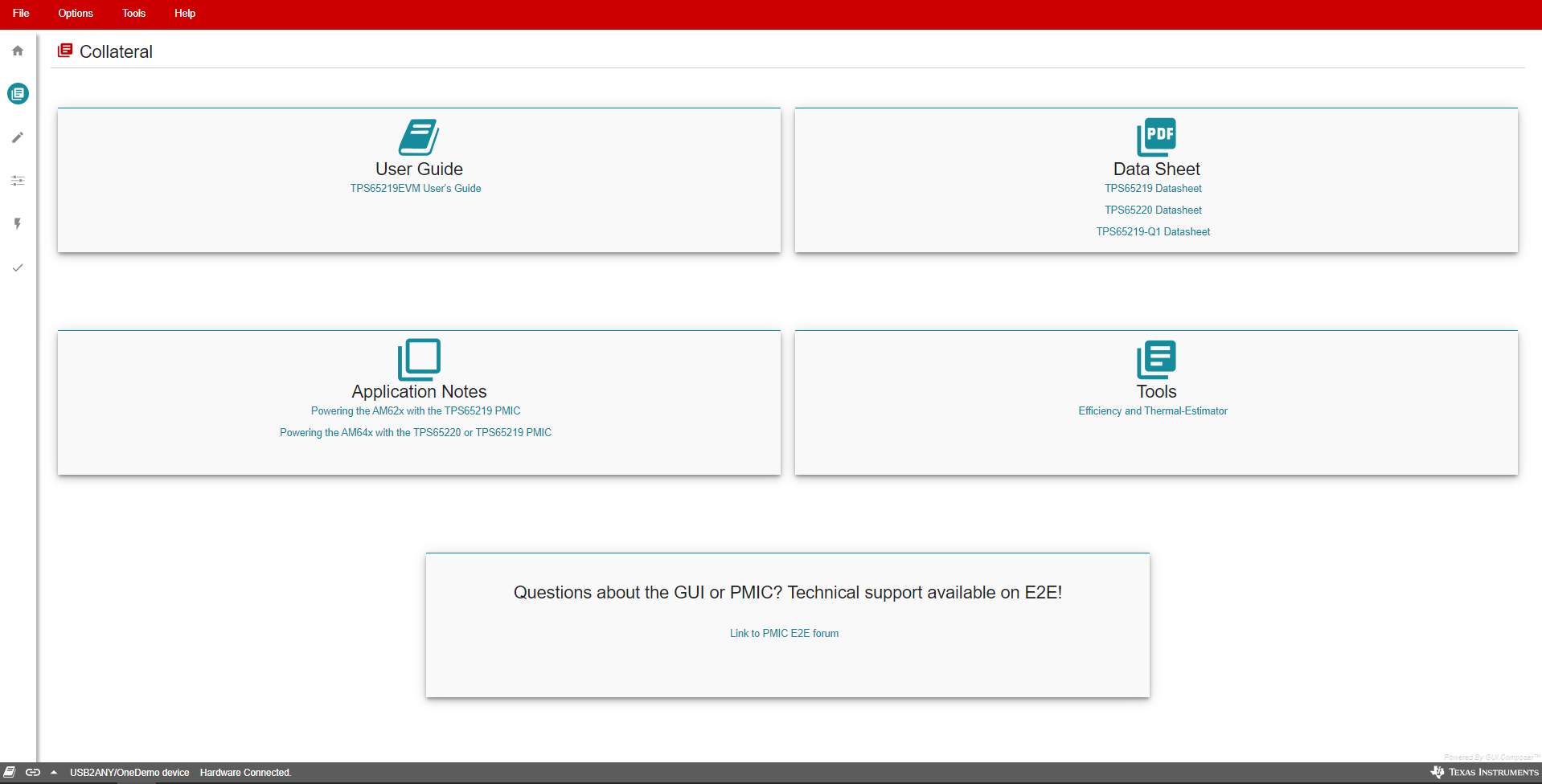 TPS65219 TPS65219EVM 配套資料頁面