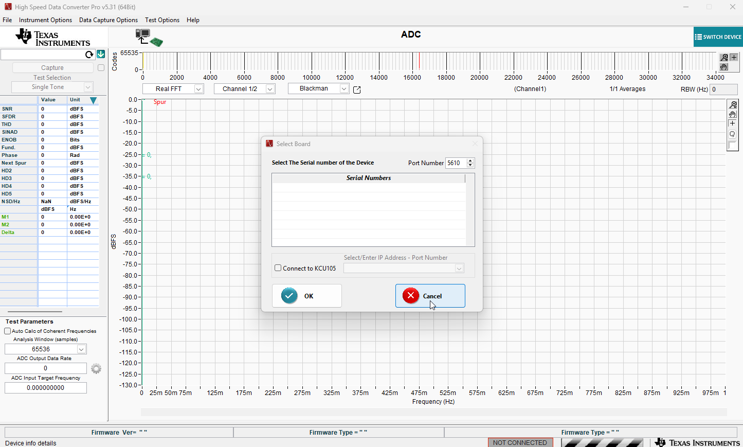 ADC3663EVM, ADC3664EVM, ADC3683EVM HSDC Pro