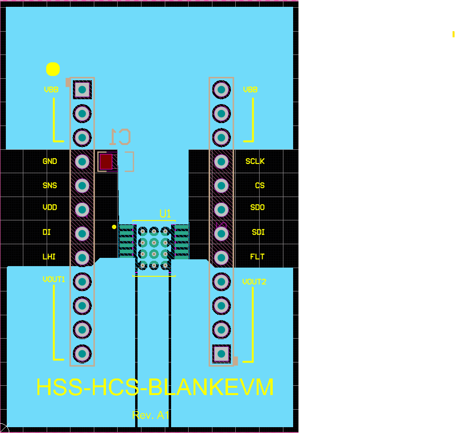 TPS2HCS10-Q1 子卡接地層