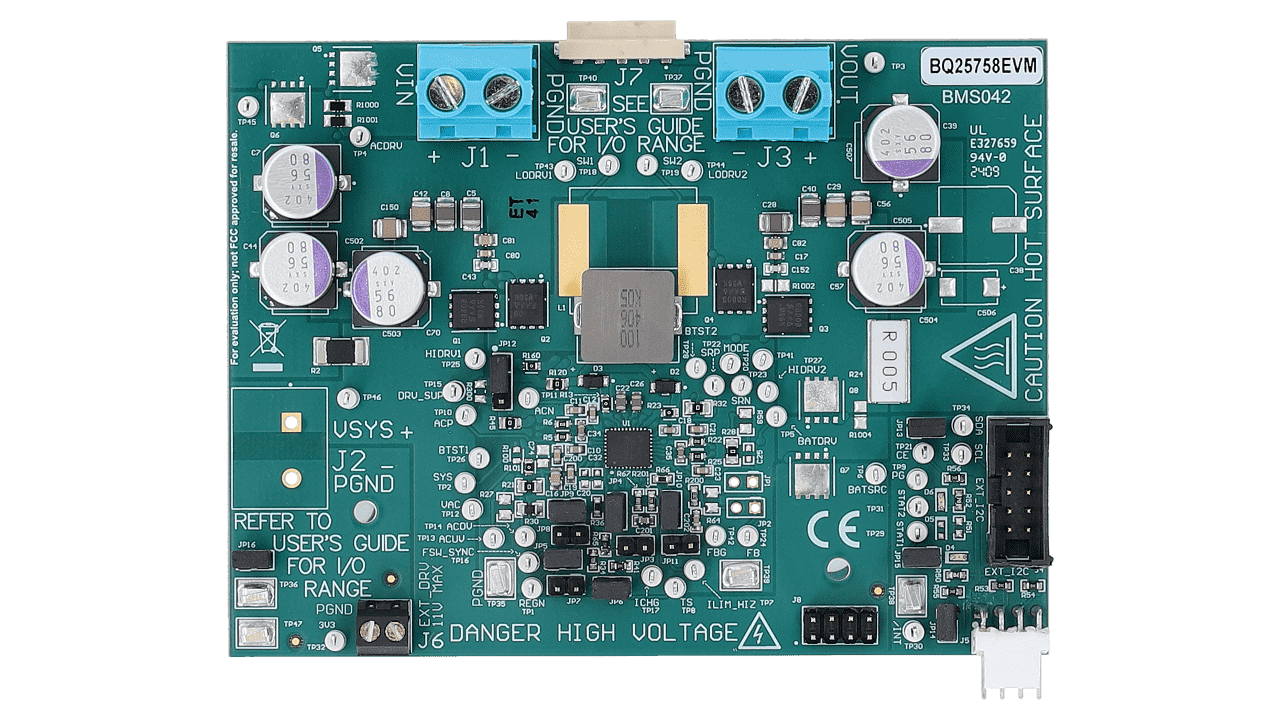 BQ25758EVM, BQ25758AEVM 