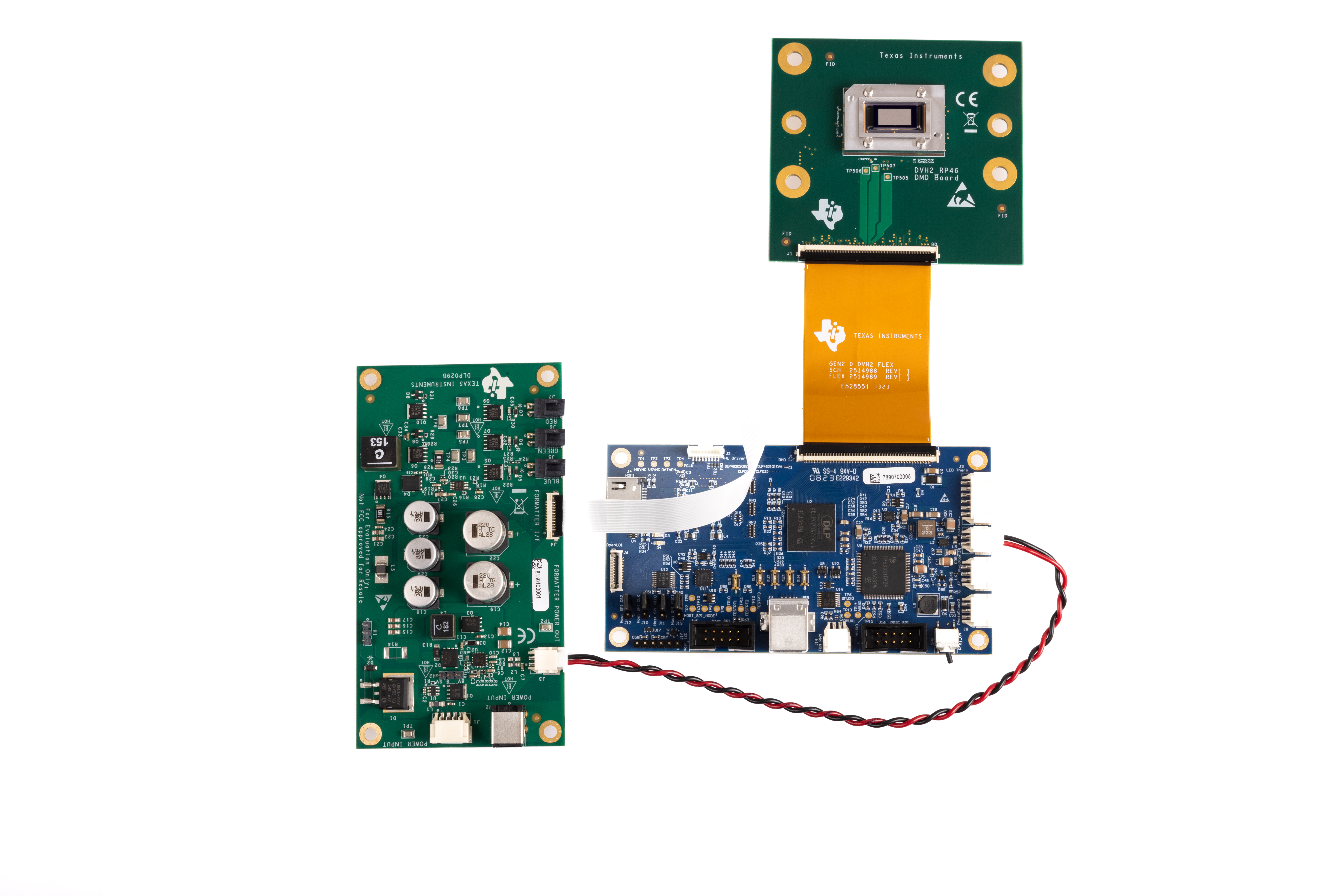 DLP4620SQ1EVM DLP4621Q1EVM DLP4620SQ1EVM 電纜連接