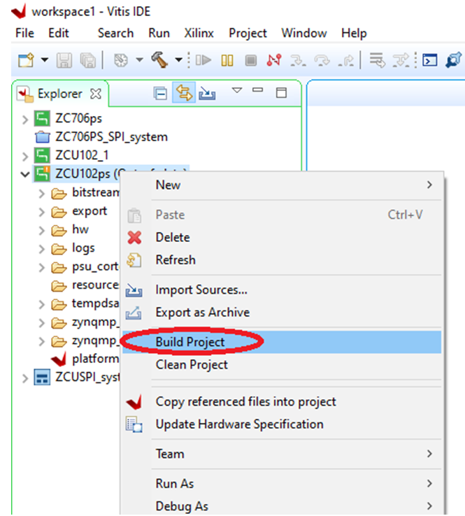 AFE7920 構(gòu)建新工程