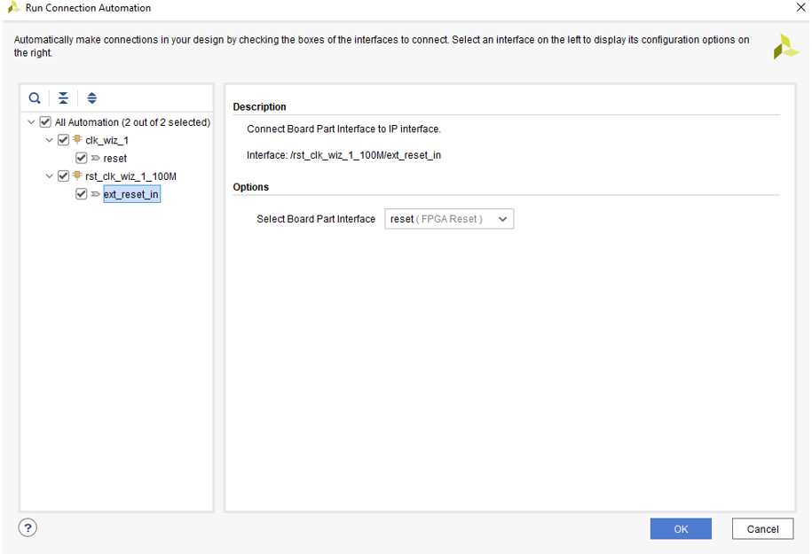 AFE7920 為 Microblaze 復(fù)位連接