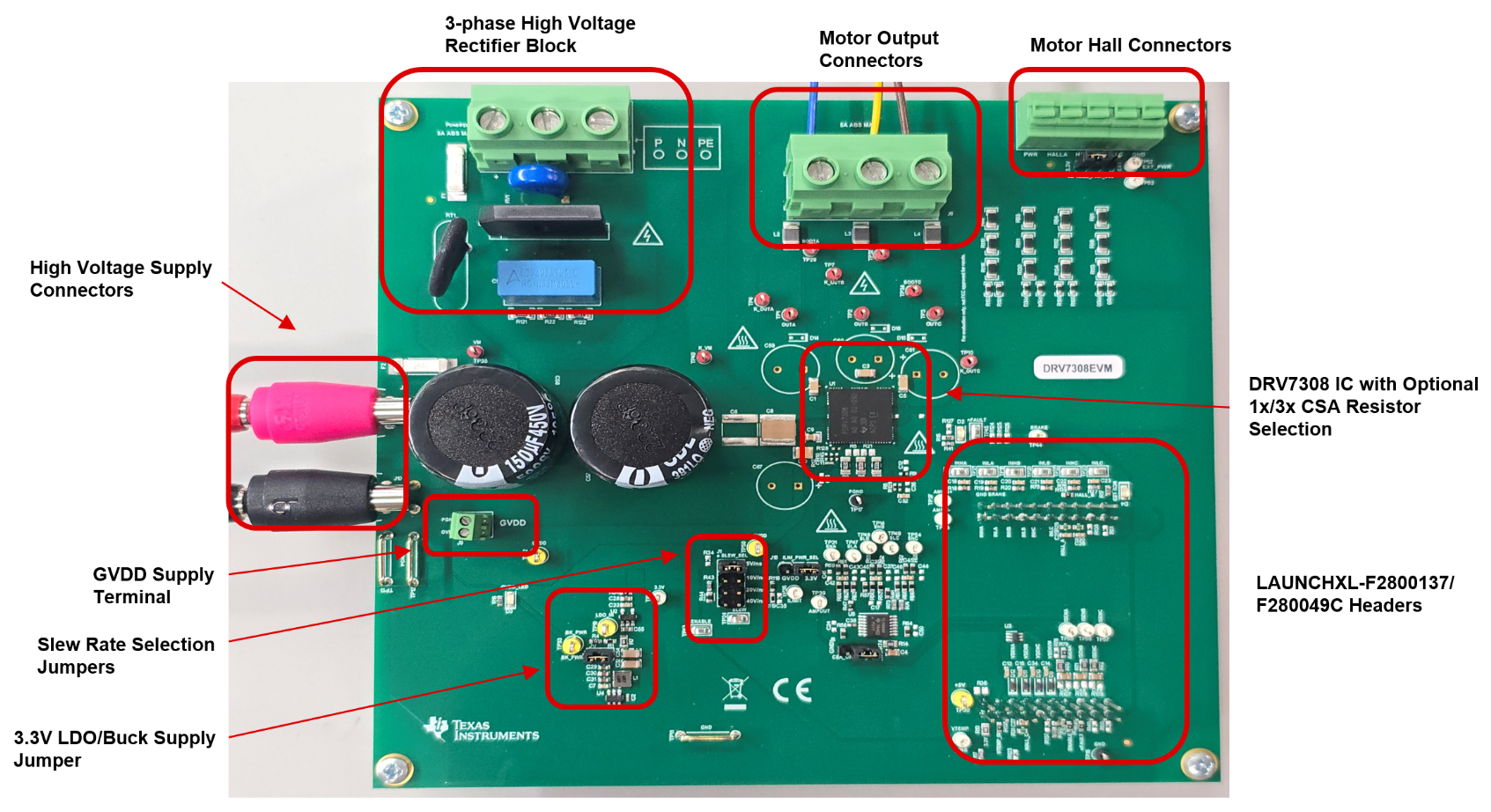 DRV7308EVM DRV7308EVM 方框圖