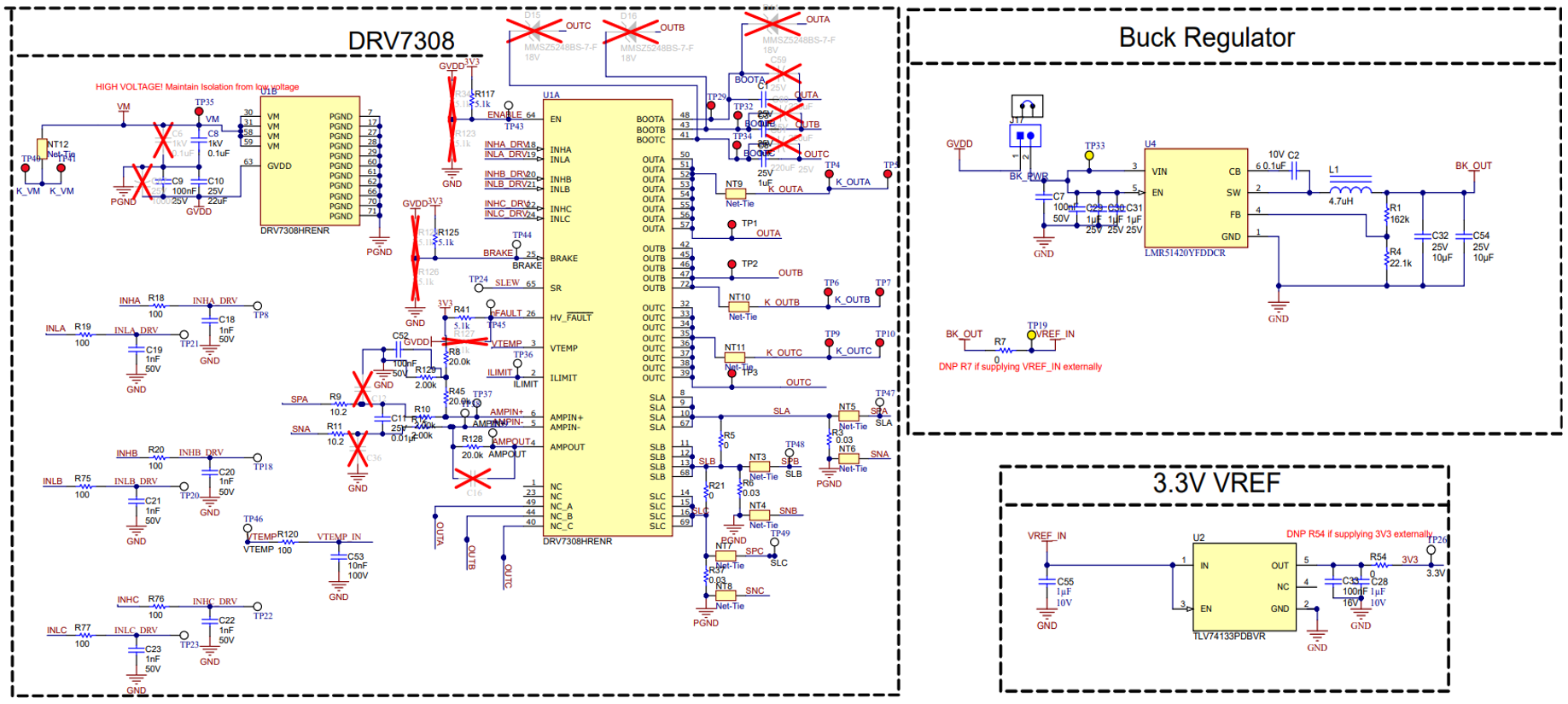 DRV7308EVM DRV7308EVM 原理圖 1