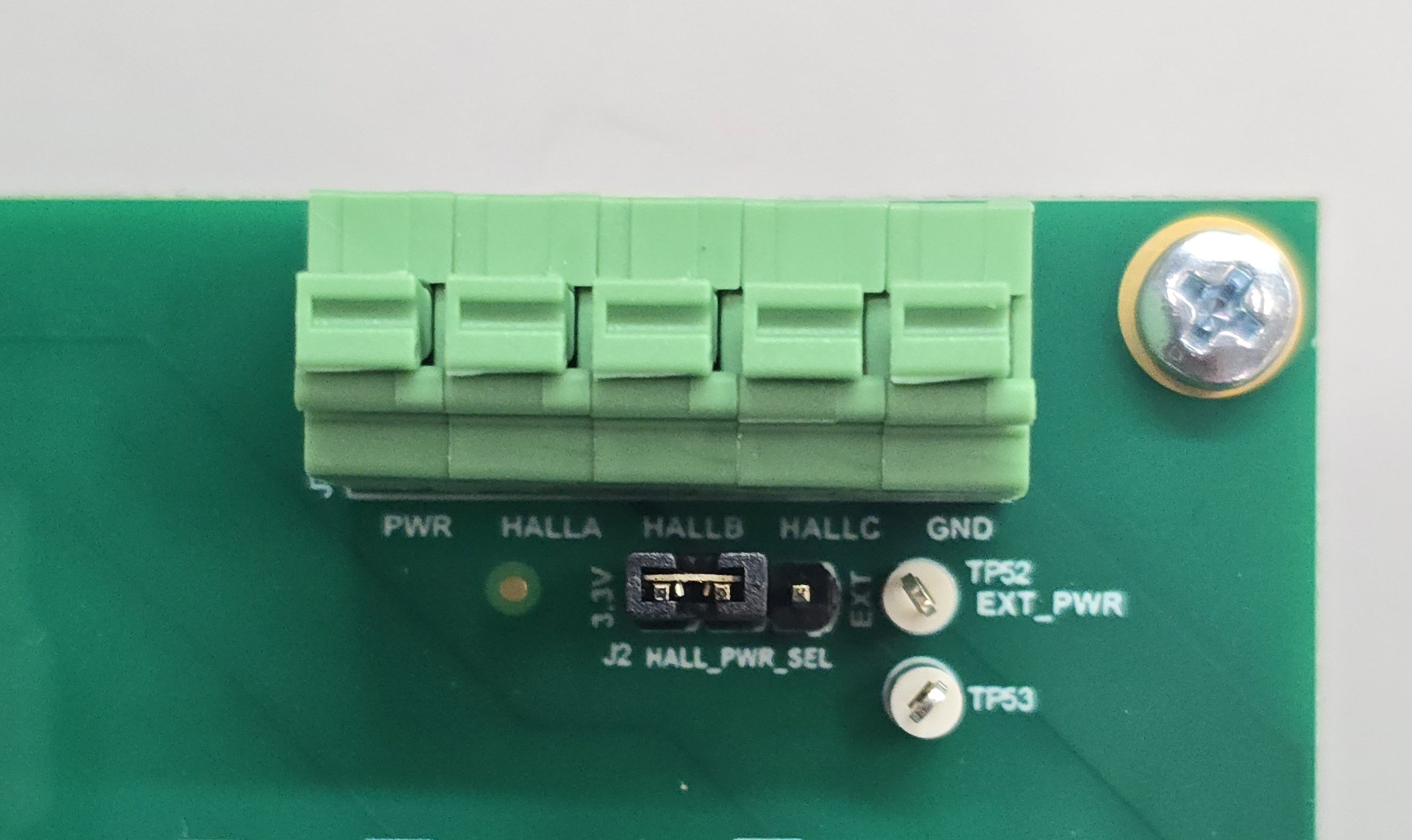 DRV7308EVM 霍爾傳感器輸入和電源連接器