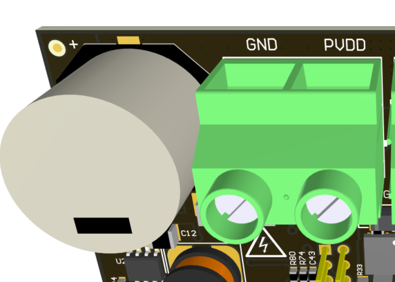 DRV8351EVM PVDD 輸入 (J4)