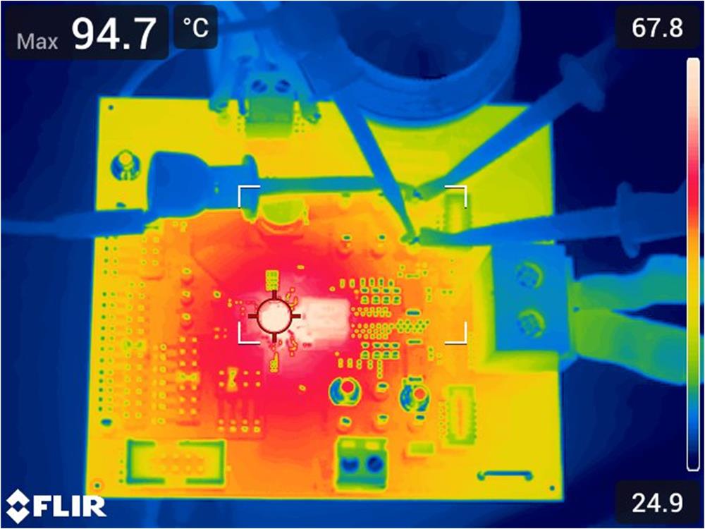 TPS546C25EVM-1PH 熱像圖