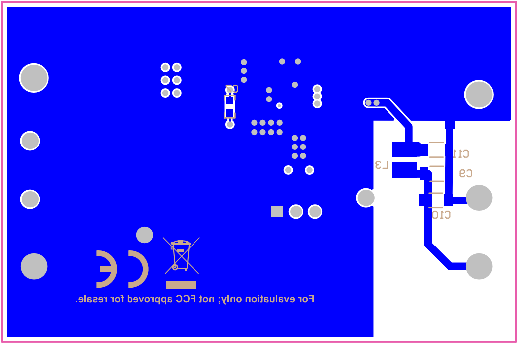 LMR51603EVM 底層銅（頂視圖）