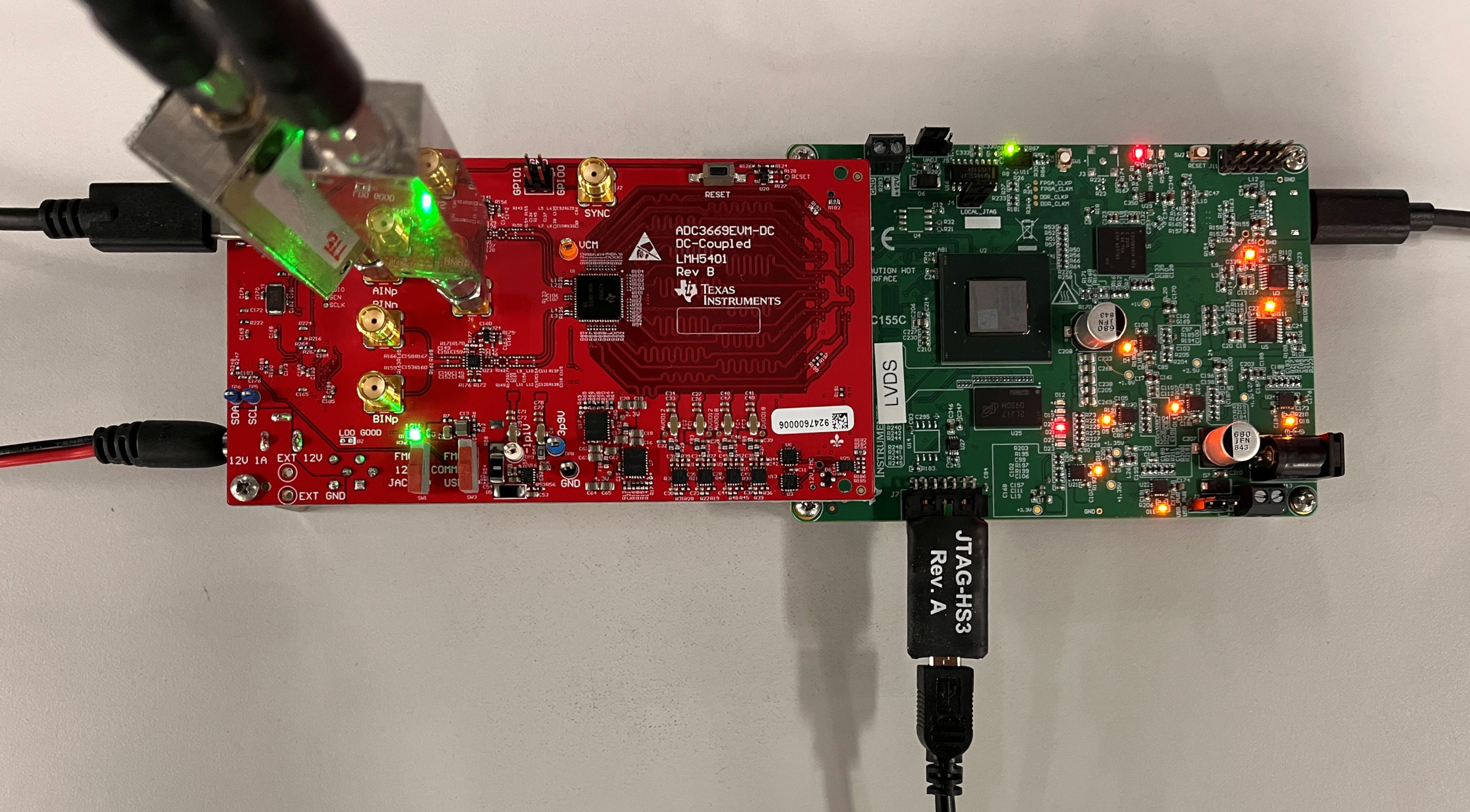 ADC3669EVM-DC GUI 打開(kāi)后的 TSWDC155EVM