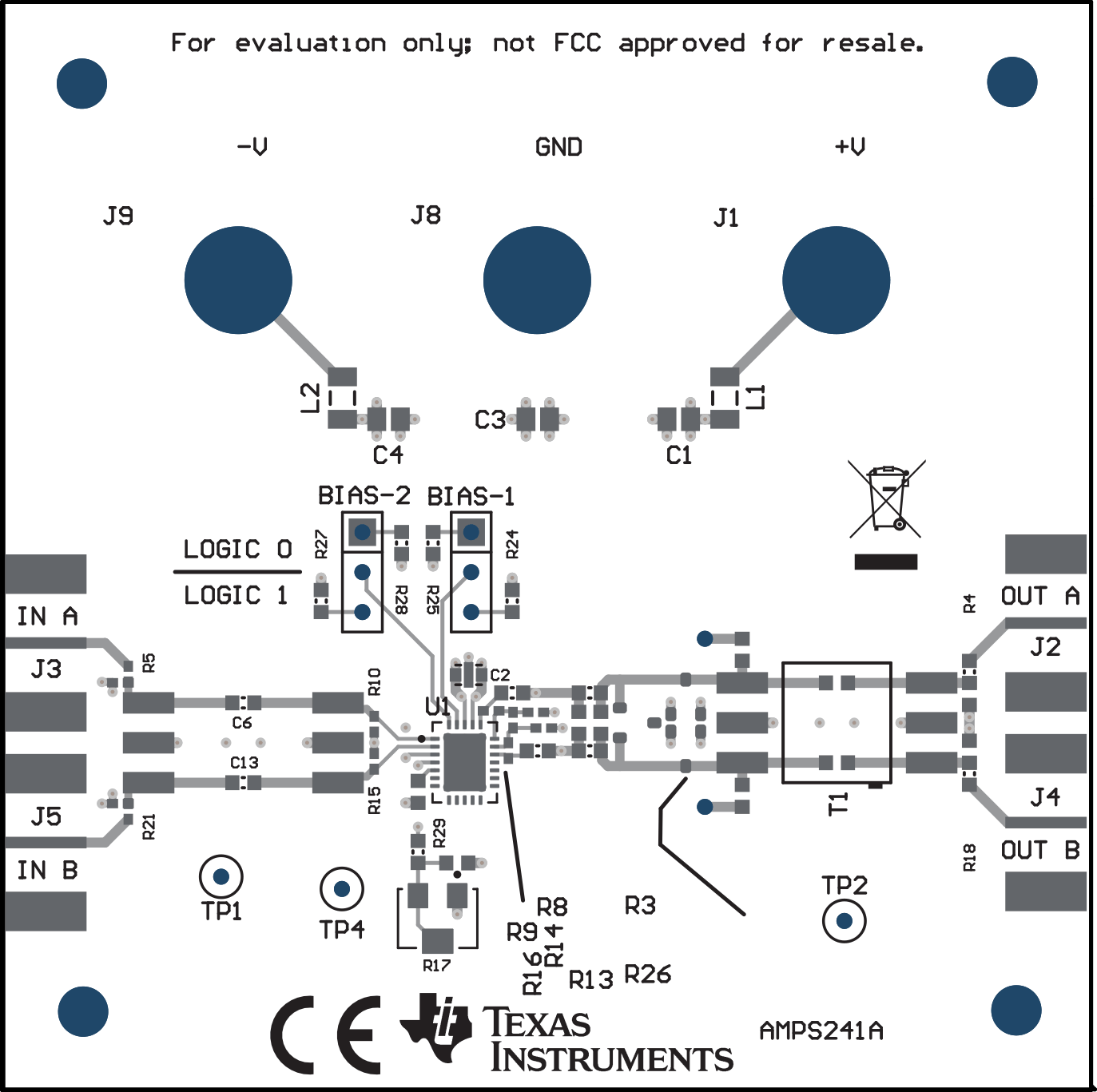 THS6232RHFEVM 頂層