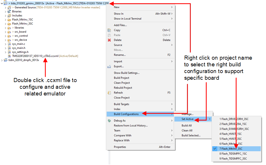 TIEVM-MTR-HVINV 選擇合適的構(gòu)建配置