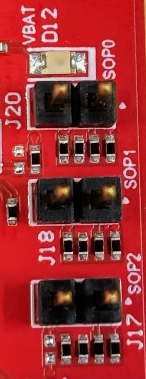 AWR2E44PEVM SOP 跳線