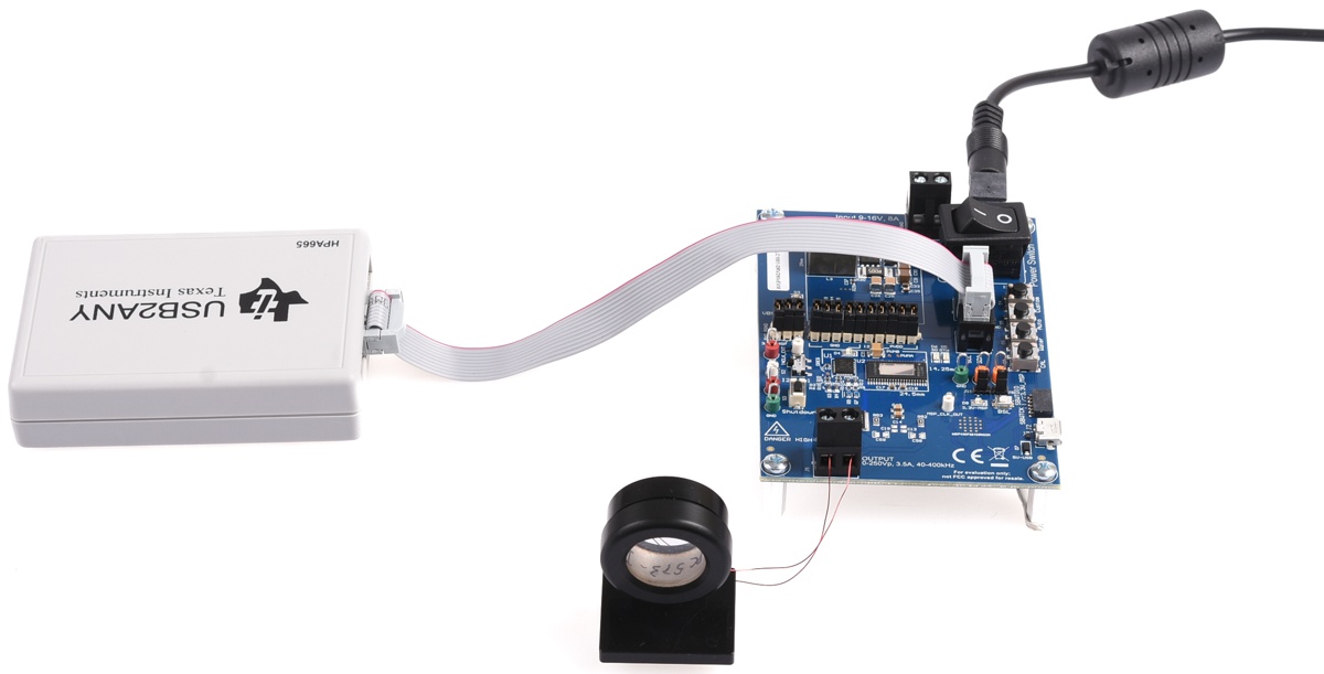 ULC1001 DRV2901 ULC1001-DRV-FL-EVM ULC1001-DRV290XEVM EVM 系統(tǒng)設(shè)置示例