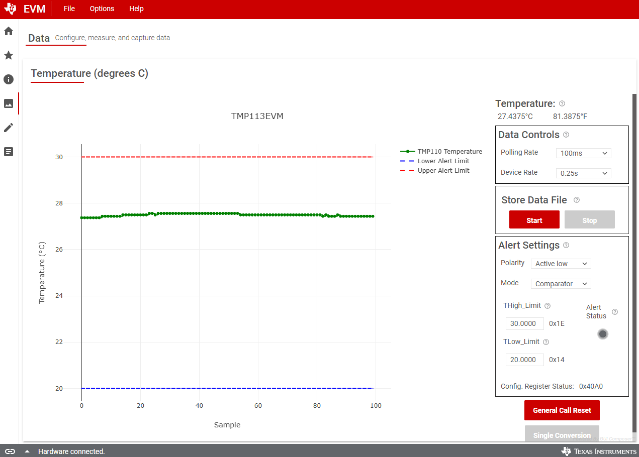 TMP113 數(shù)據(jù)采集
