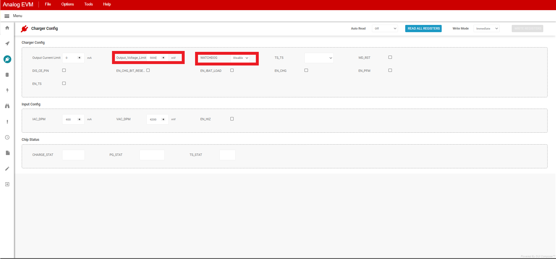 BQ25858-Q1EVM BQ25858B-Q1EVM 