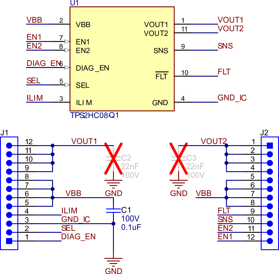 HCXX-BASE-EVM, BLANK-MOD-EVM HCXX-BASE-EVM 與 2HC08-MOD-EVM 原理圖