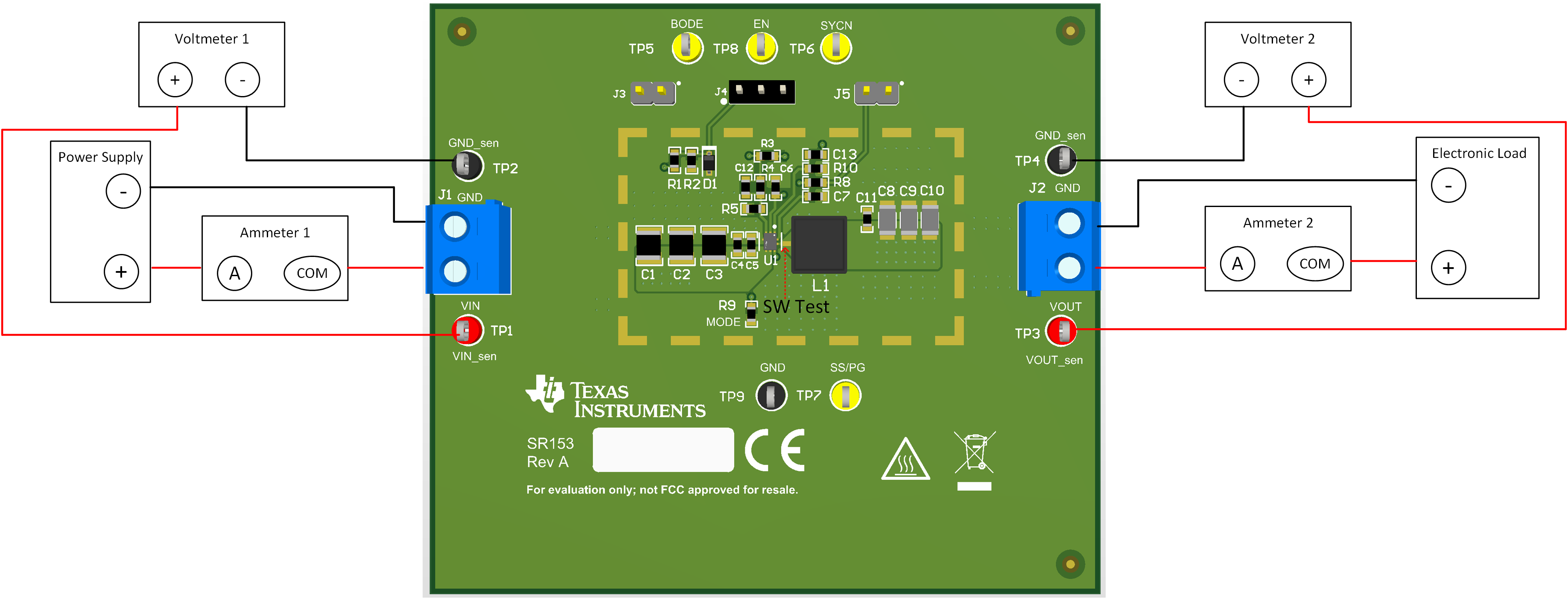 TPS543521EVM EVM 測(cè)試設(shè)置