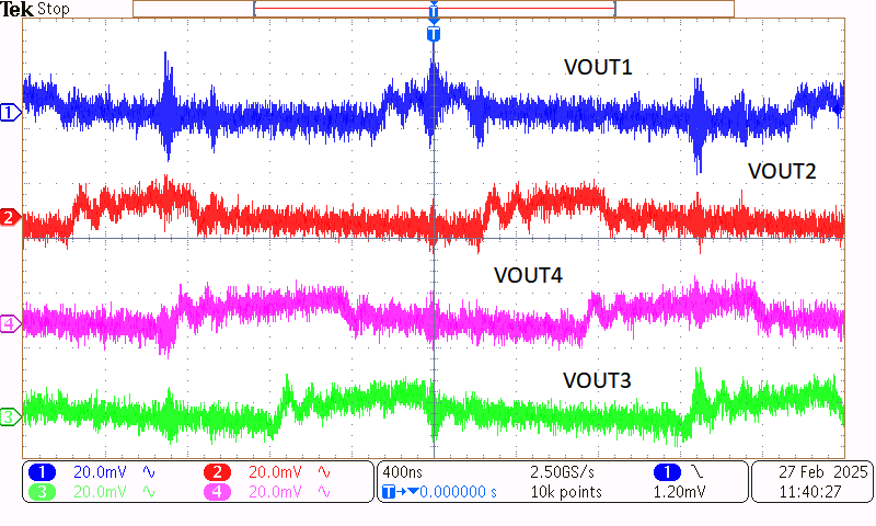 TPS7H4104EVM 電壓紋波
