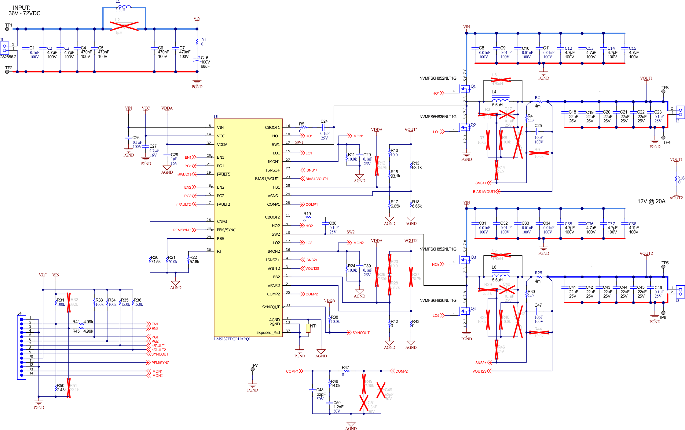 LM5137F-Q1-EVM12V EVM 原理圖