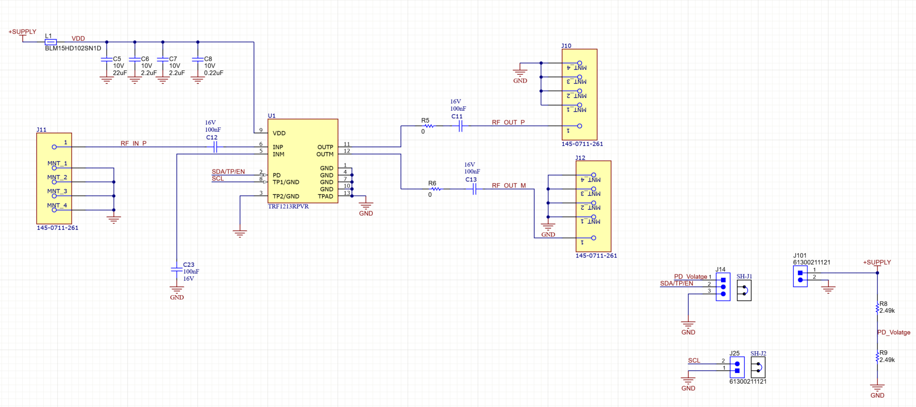 TRF1213EVM TRF1213EVM 原理圖