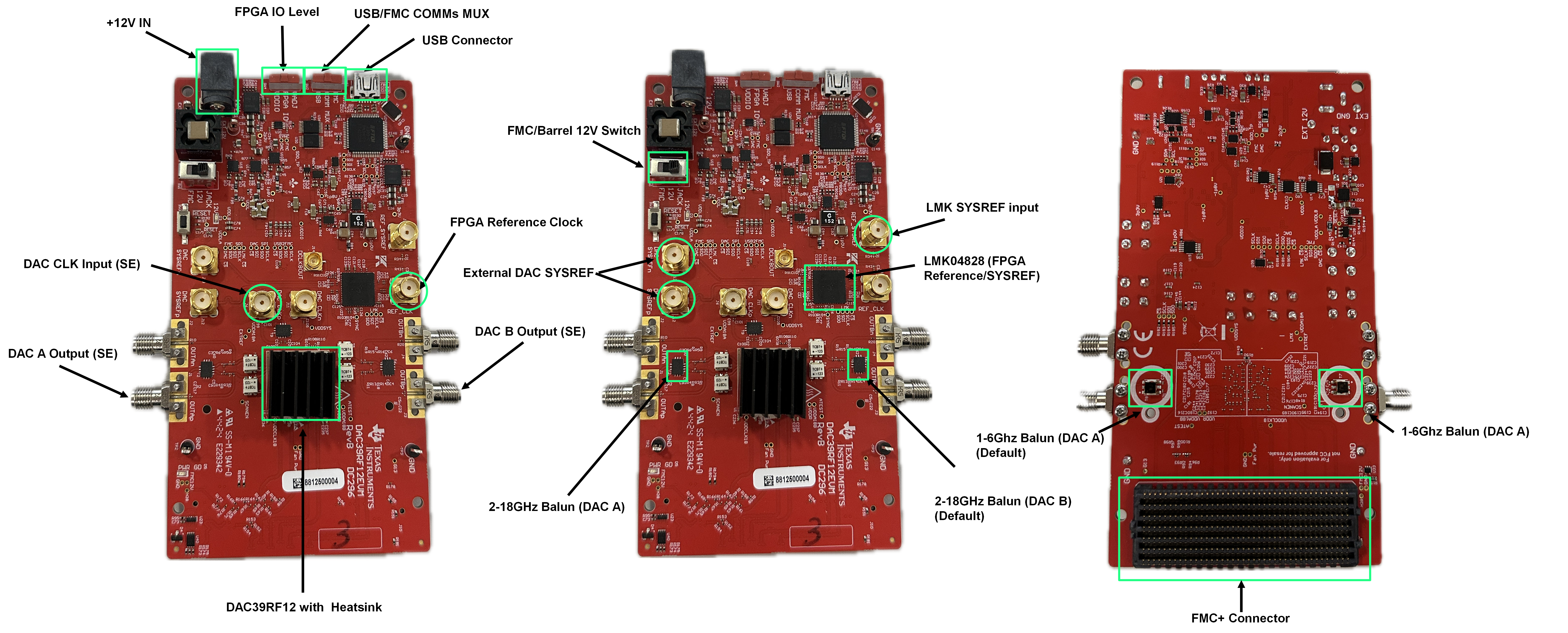 DAC39RF12EVM DAC39RF12EVM 主要元件