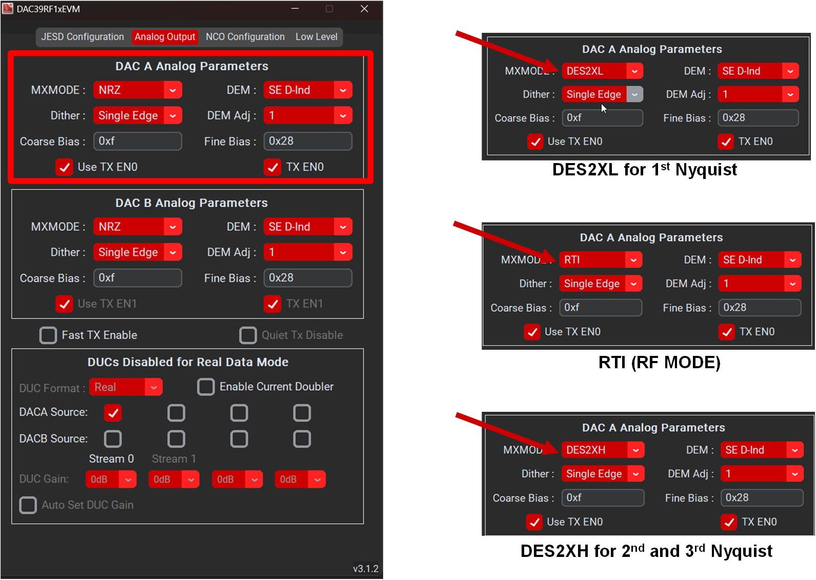DAC39RF12EVM DAC39RF12EVM GUI 配置步驟，步驟 5