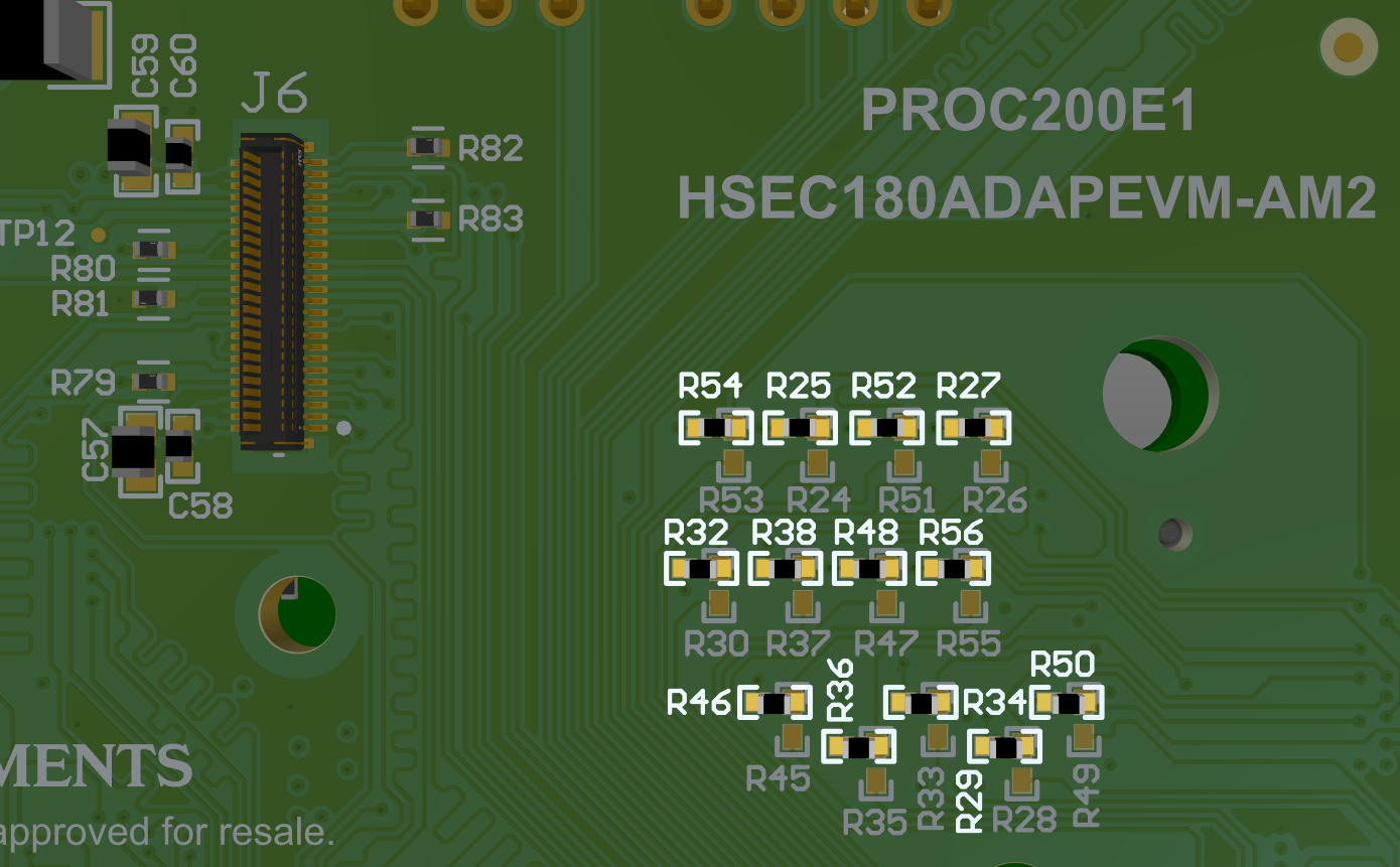 HSEC180ADAPEVM-AM2 OSPI1 - DNI 電阻器