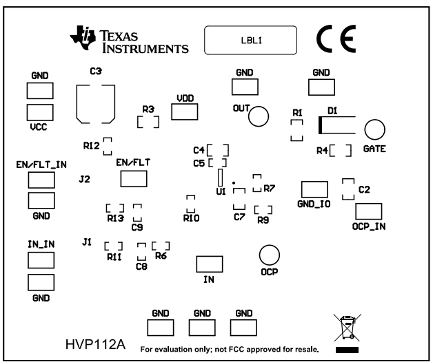 UCC57142EVM 頂層絲印層