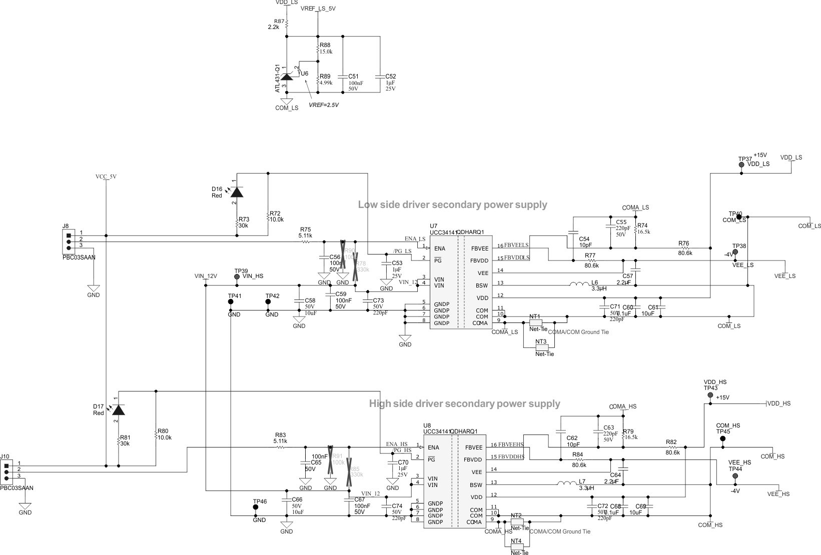 UCC218002QEVM-111 UCC218200EVM-111 EVM 原理圖