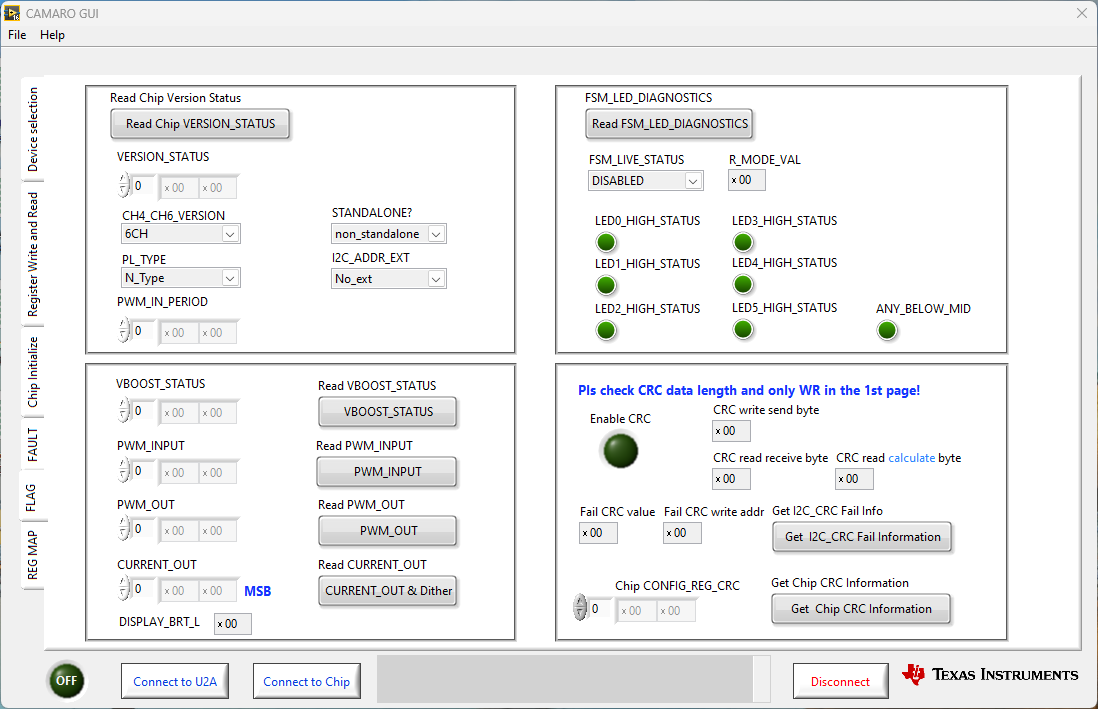 LP8870Q1EVM LP8870Q1EVM “Flag”頁(yè)面