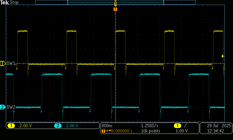 TPS7H4102EVM 相位/開關節(jié)點
