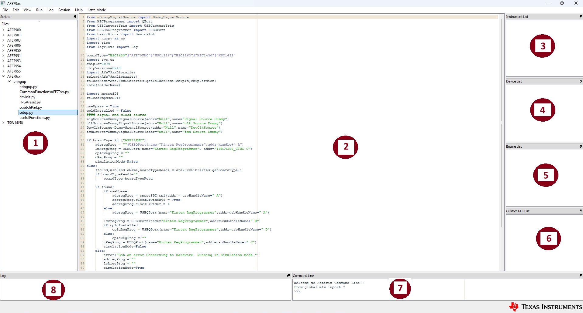 AFE7952EVM Latte GUI 概述