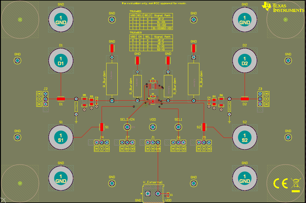 TMUX48XX-DSG-DDF-EVM TMUX48XX-DSG-DDF-EVM 頂層布局
