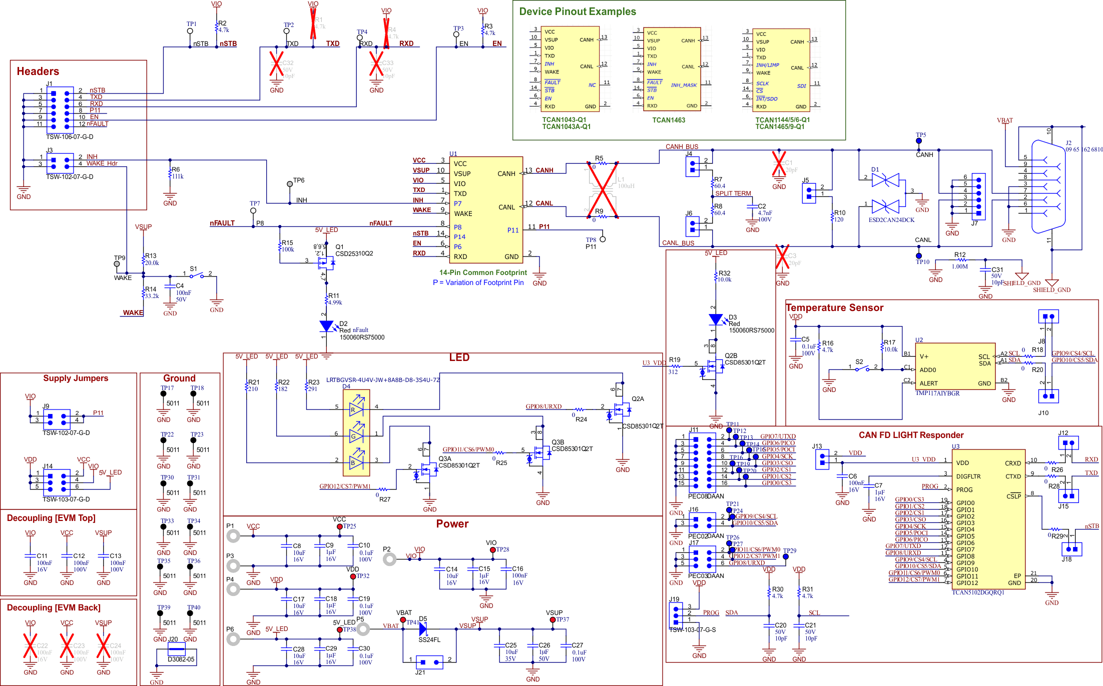 TCAN5102-Q1 EVM 原理圖