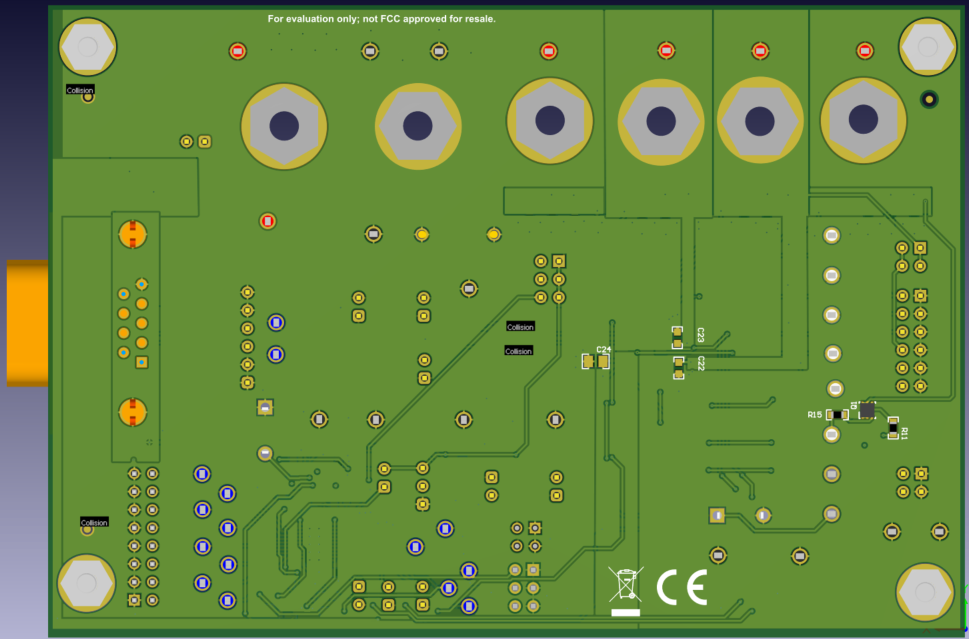TCAN5102-Q1 EVM 布局（底層）