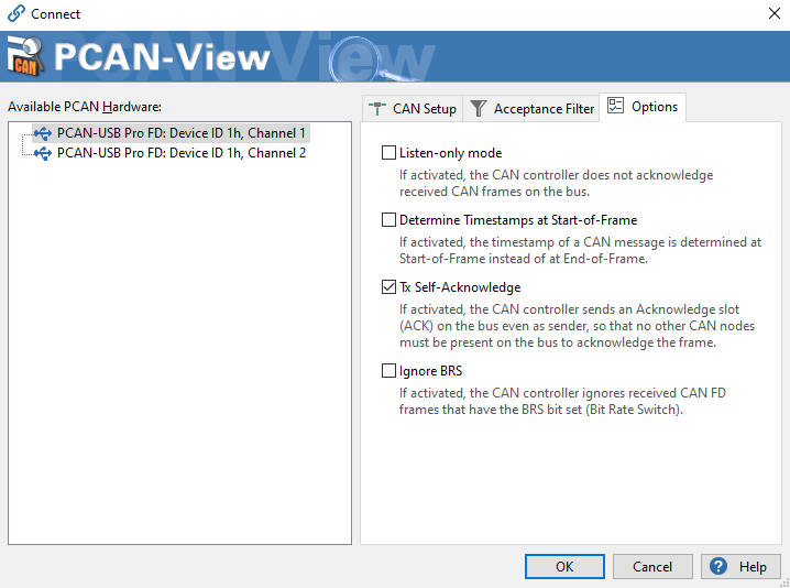 TCAN5102-Q1 PCAN-USB Pro FD ACK 設(shè)置